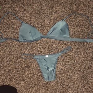 Green and Blue Zaful bikini sets